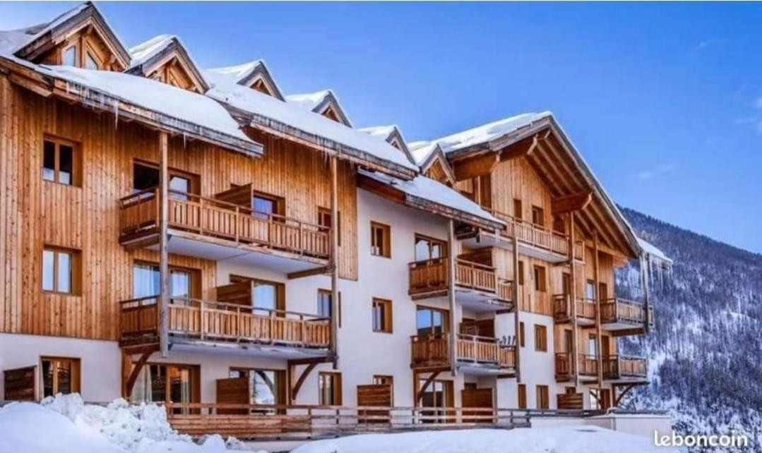 Appartement T2-5 Couchages L'Ecrin Des Orres 1800 莱索尔 外观 照片